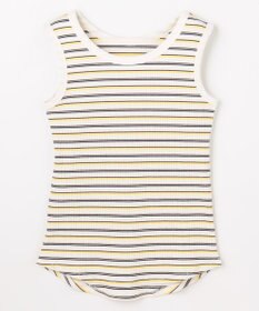 ANY テレコラウンドヘムタンクトップ