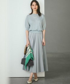 23区 S オータムメタリック パフスリーブ ニット Tシャツ
