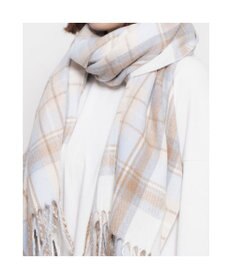 UNBILLION カシュネ cache nez / ウール混チェックストール