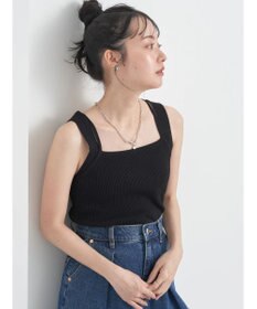 earth music&ecology レイヤードニットタンクトップ