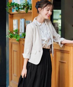 Tiaclasse 【吸水速乾・接触冷感・UVケア・防シワ・洗える】カチオンテーラードジャケット