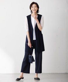 J.PRESS LADIES S ハリプルライトジャージー ロング ジレ