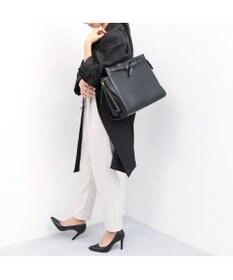 UNBILLION カシュカシュ cachecache / ベルトディテールサイドジップA4トート