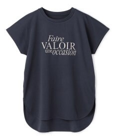 UNFILO BEAUTY FORM-T cotton ロゴ フレンチスリーブ Tシャツ