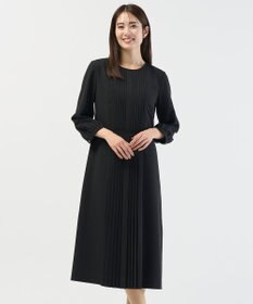 J.PRESS LADIES ノルディス2wayジョーゼット フロントプリーツ ワンピース