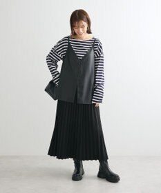 Green Parks マシュマロスエードプリーツスカート