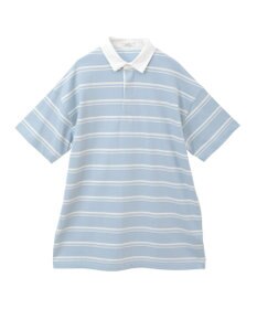 earth music&ecology ボーダールーズラガーシャツ