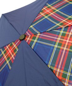 +RING 【UVカット90%以上】【数量限定】レディース向け  晴雨兼用折傘 53cm NVY-CHK T1254