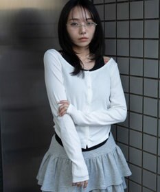 WEGO カーデドッキングレイヤードロンT