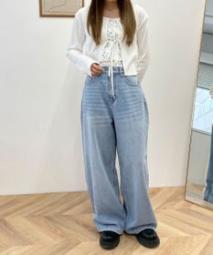 WEGO サマーデニムルーズワイドパンツ