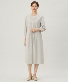 J.PRESS LADIES S 【洗える】ノルディス2wayジョーゼット フロントプリーツ ワンピース