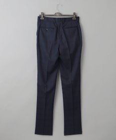 GOTAIRIKU 横に伸びる【TasmaniaWool/タマニアウール】ストレッチ スーツ__ネイビー格子柄