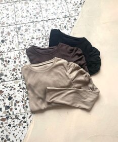 Feroux 【ONWARD CROSSET MAG掲載】ギャザースリーブ プルオーバー