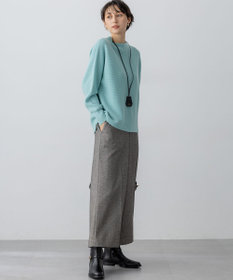 23区 【洗える】ウールカシミヤラメ ドルマンスリーブ ニット