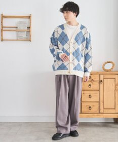 WEGO オーバーフィットパターンカーディガン