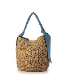 UNBILLION cachecache 下がりグログラン柄編みワンハンドルクロッシェトート