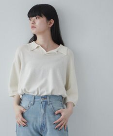 WEGO 【ユニセックス着用ITEM】スキッパーニットポロ