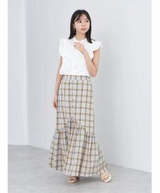 earth music&ecology デコルテレースフリルブラウス