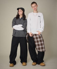 WEGO 【ユニセックス着用ITEM】ステッチカラーチノパンツ