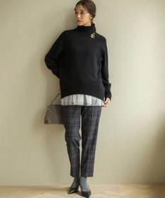 組曲 【WEB限定カラーあり】ウールライクストレッチ イージーパンツ