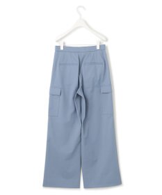 ICB 【UVカット・吸水速乾・洗える】シェルタリングドライサテン  ワイドストレートカーゴパンツ