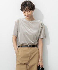 23区 【洗える】シアーベロア リラックス Tシャツ
