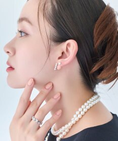 Phoebe 【金属アレルギー対応】2setラインパールイヤーカフ　シルバー/ニッケルフリー