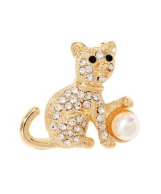 YECCA VECCA キャットパールブローチ