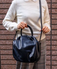 tsumori chisato CARRY ラムギャザー 2way ハンドバッグ ショルダーバッグ