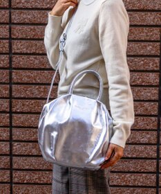 tsumori chisato CARRY ラムギャザー 2way ハンドバッグ ショルダーバッグ