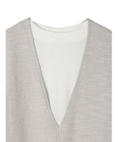 Green Parks ＳＥＴ２点　カットツイードベスト＋プルオーバー