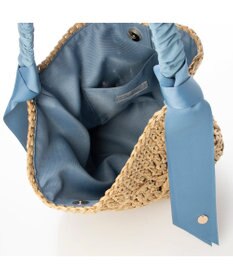 UNBILLION cachecache 下がりグログラン柄編みワンハンドルクロッシェトート