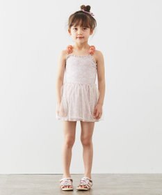 ANY KIDS 花柄チュールワンピース水着