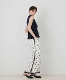 GRACE CONTINENTAL ドットツイルパンツ