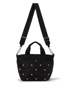 LeSportsac SMALL BUCKET TOTE/レッド/ホワイトハートEMB