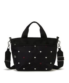 LeSportsac SMALL BUCKET TOTE/レッド/ホワイトハートEMB