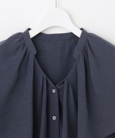 自由区 【洗える・XSサイズあり】キュプラコットンブロード ブラウス