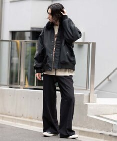 WEGO 【ユニセックス着用ITEM/MLサイズ展開】PU2WAYフライトブルゾン