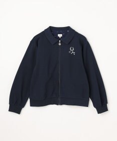 組曲 KIDS 【150-160㎝】ラウンドカラージップアップパーカー