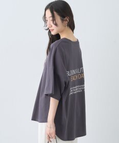 earth music&ecology ドルマンバックプリントＴｅｅ