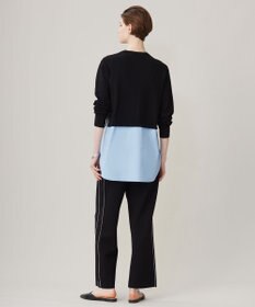 ICB 【洗える】シンセティックダブルフェイス  ニットトラックパンツ