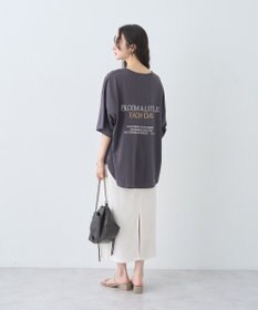 earth music&ecology ドルマンバックプリントＴｅｅ