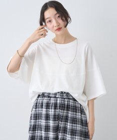 earth music&ecology ドルマンバックプリントＴｅｅ