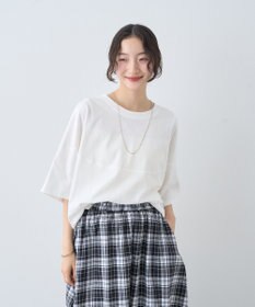 earth music&ecology ドルマンバックプリントＴｅｅ