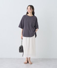 earth music&ecology ドルマンバックプリントＴｅｅ