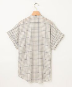 組曲 L 【洗える】シアーチェック ブラウス