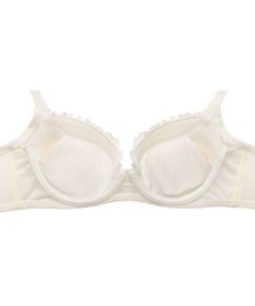 WACOAL 【リボンブラ 脇すっきり】 ブラジャー 脇高設計 着やせシルエット 谷間をメイクしてキープ Gカップまで対応 大きいサイズ レディース BRB433 /ワコール