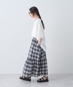 earth music&ecology ドルマンバックプリントＴｅｅ