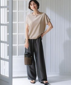 23区 【新色追加/見上愛さん着用/Oggi掲載】レーヨンポリエステルストレッチ プルオーバー ニット