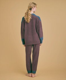 une nana cool カラーブロッキング　プルオーバー＆ロングパンツセット